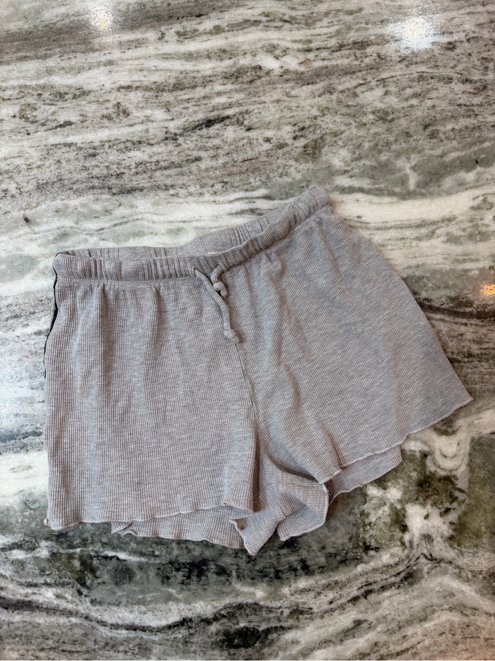 J.Galt Brandy Melville Soft Lounge Shorts in Light Gray